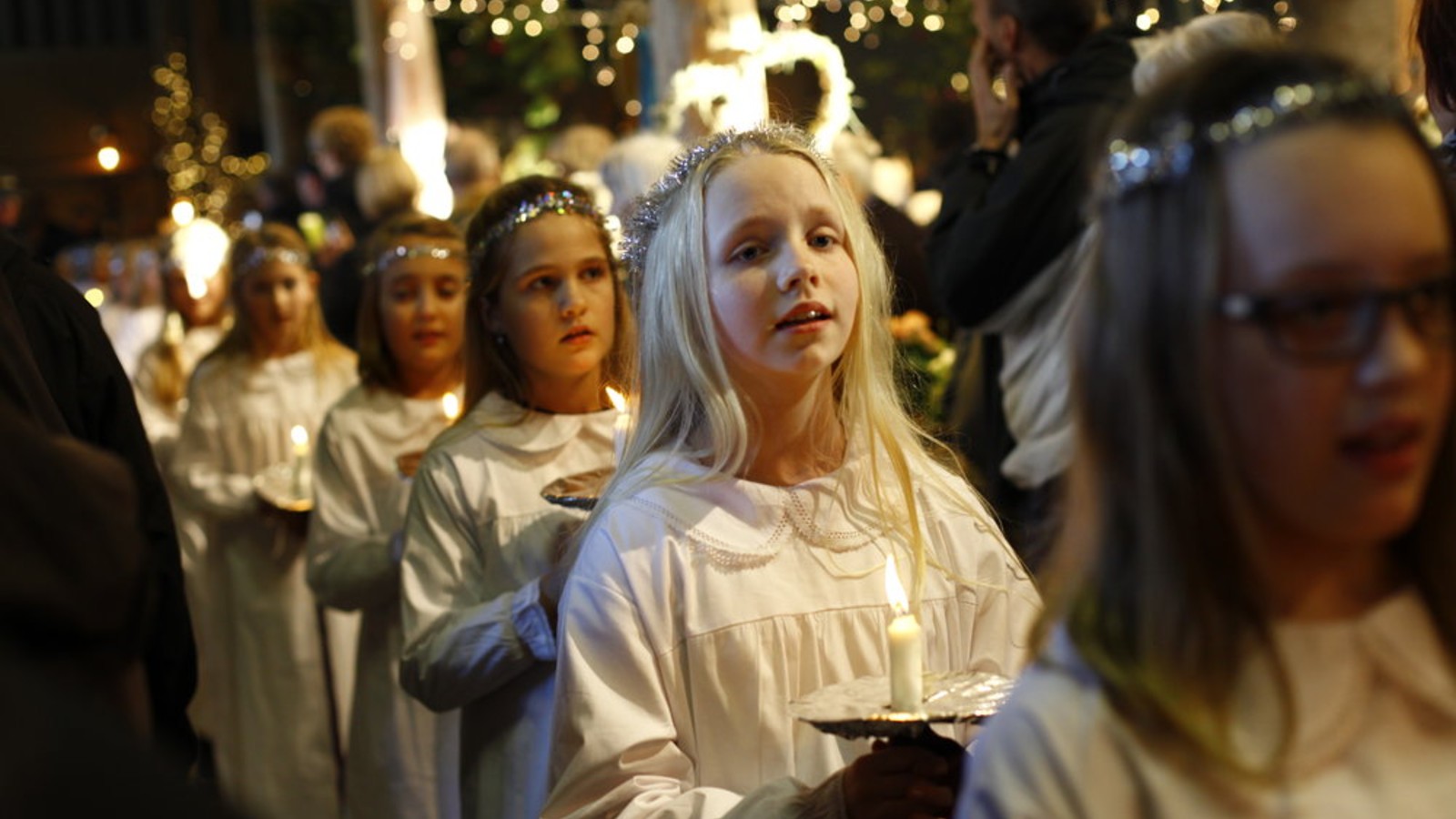 Engestofte julemarked Lucia optog