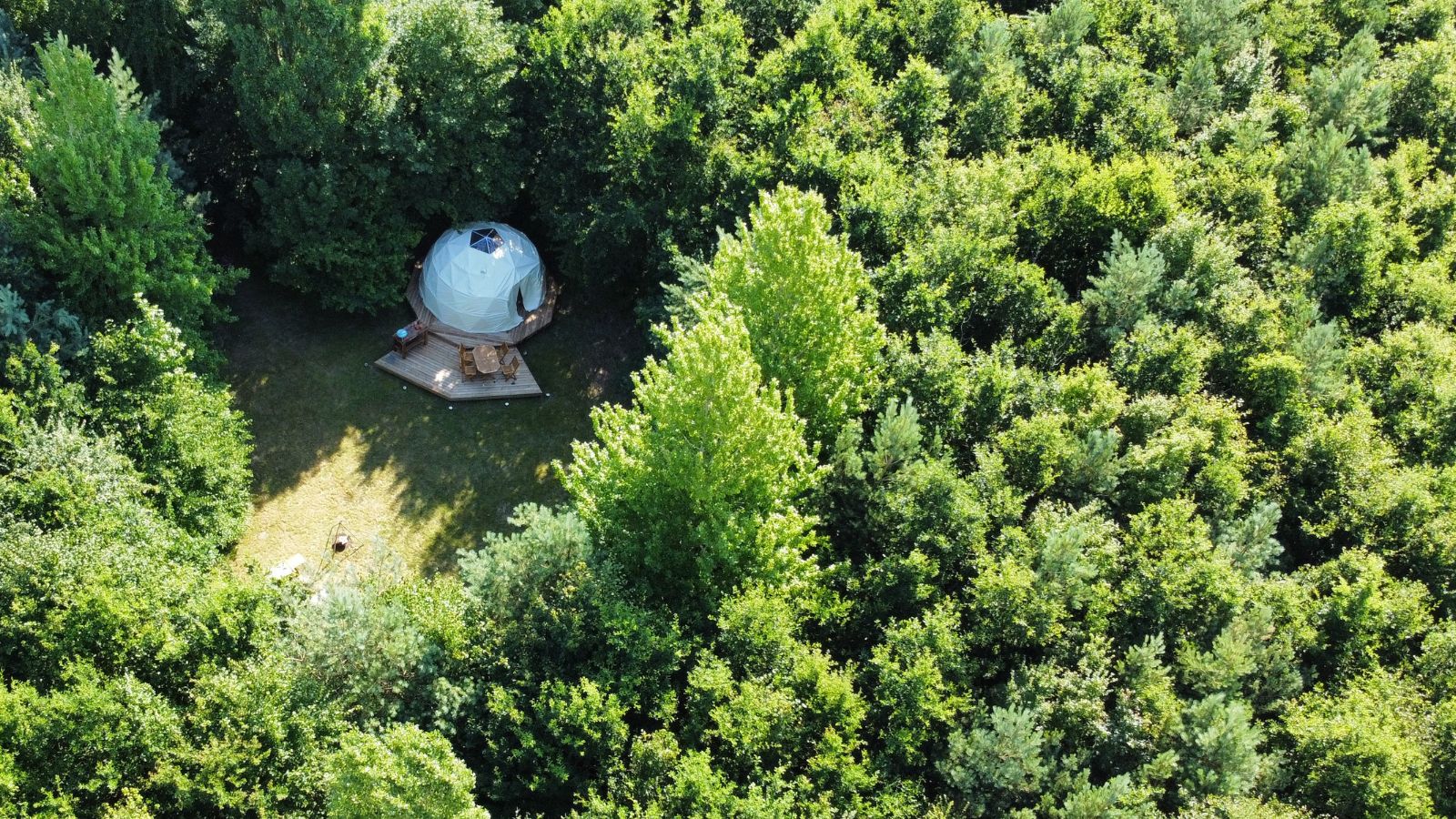 Glampingtelt midt i naturen hos Himmely