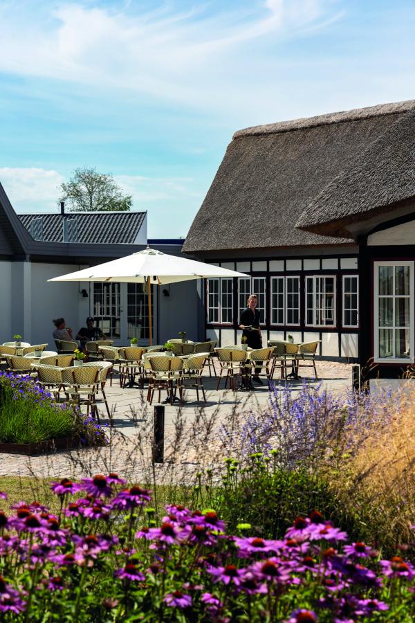 Marielyst Hotel Nørrevang sommer terasseområde 