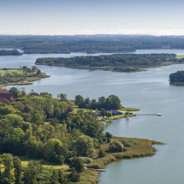 Naturpark Maribosøerne luftfoto