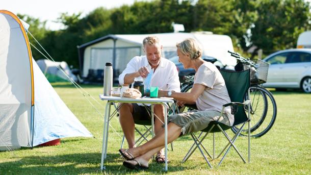 Par på camping